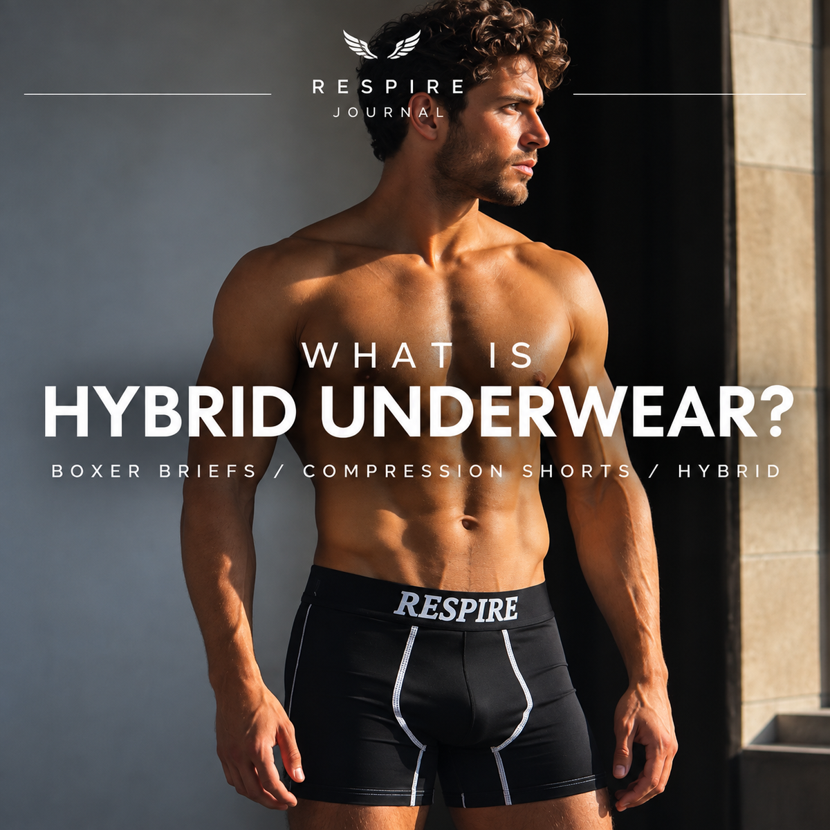 NakedForm hybrid underwear combining a compression short fit with added crotch room
